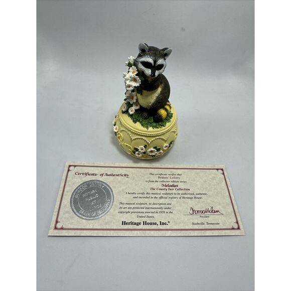 Brahm's Lullaby Melodies Country Fair Collection Heritage House Has Certificate - Picture 6 of 11